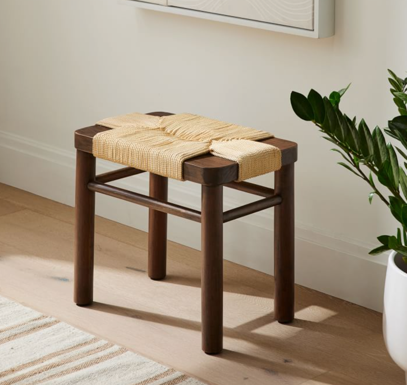 Woven Rope Bedside Table